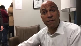 Cory Booker acting as "if" crisis doesn't actually exist
