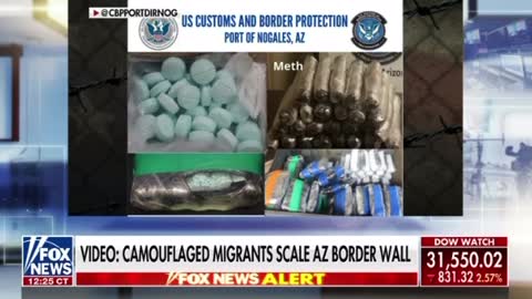 Camouflaged migrants are scaling AZ border wall