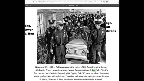 Sgt. Owens Moved Out Of Oak Cliff For The Tippit Shooting