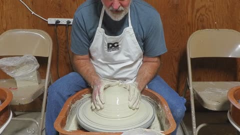 Pottery Wheel... Basic Coning Up & Down, & Centering