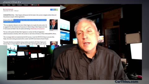Vehicle Titles Going 100% Digital