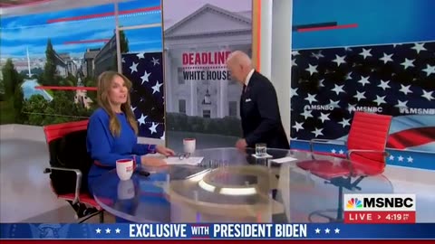 Biden Walks Off Live MSNBC Interview While Still On Air
