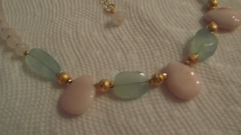 Pink Opal, Chalcedony And Rose Quartz...