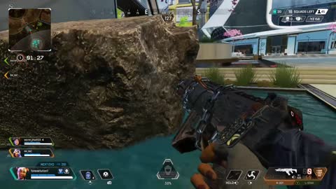 Apex legends: finishing move with an arrow stuck in my face