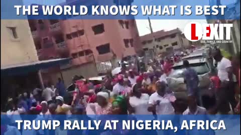 Massive rally for President Donald Trump in Nigeria