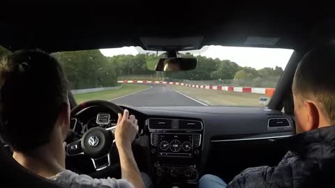 2017 Golf GTI Clubsport chasing 911 GT3 at Nurburgring nordschleife