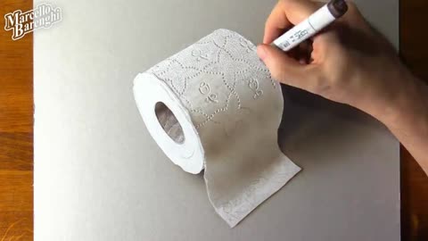 Draw a Pattern On The Surface Of The Rolled Paper