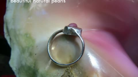 Bahamian Queen Conch Pearl Ring