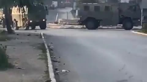 IDF Golani Brigade seen patrolling the streets and entering in Jenin before the clashes started