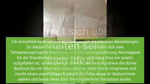 Fern Infrarot Heizung 600 Watt mit Thermostat ✓ Deutscher Hersteller ✓ 10 Jahre Herstellergarantie