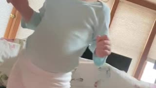 Mixed baby shaking it