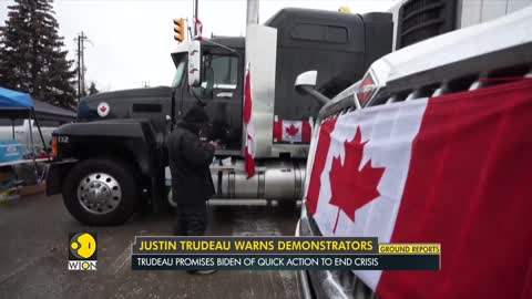 Truckers' protest: Canadian PM Justin Trudeau calls blockades 'unacceptable' as he warns protestors