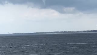 Waterspout over Oak Island, North Carolina