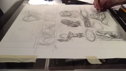 1 minute time lapse: pencil art for page 72