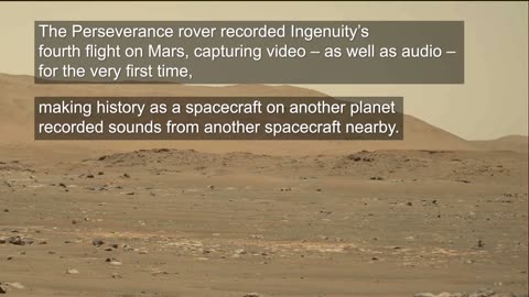 NASA’s Perseverance Rover Hears Ingenuity Mars Helicopter in Flight