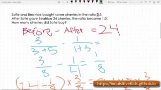 Ratio Word Problem | Using Ratios and Fractions