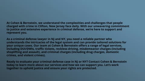 Clifton criminal defense lawyers