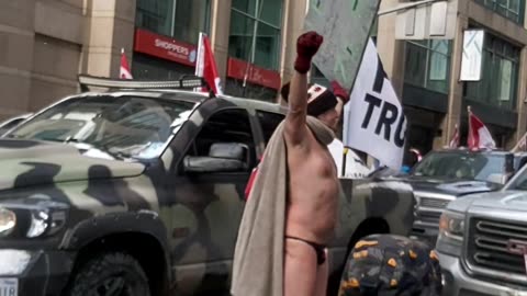 Ottawa protest thong man