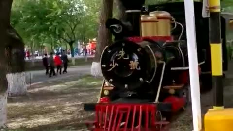 The little train in the park, there are so many things to play now