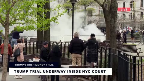 WATCH: Full Video of Man Who Set Himself On Fire At Trump Trial - Deleted Live Stream