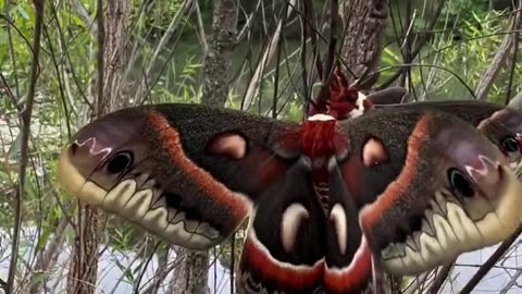 Hyalophora cecropia Mating.