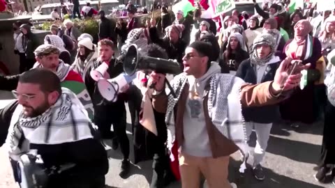 Thousands rally in Washington to demand a ceasefire in Gaza