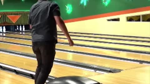 Patrick Carney takes on Anthony Mason in a bowling match