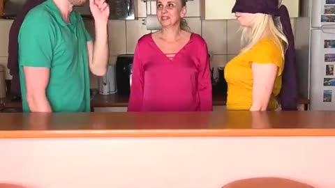 Mom and husband wife funny video