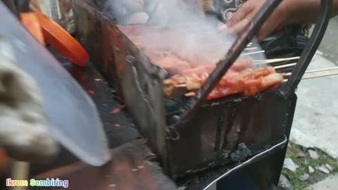 " Bakso Bakar " Indonesian suburban food