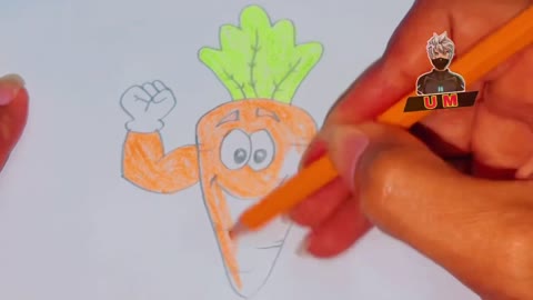 Carrots hero, how to draw carrots 🥕 hero carrots drawing - happy drawing