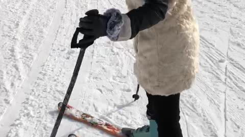 Oh, what fun. Practicing in skiing😍If you’re not falling, you’re not learning.