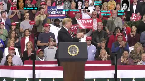 Trump holds a rally in Biloxi, Missisippi (Nov 2018)