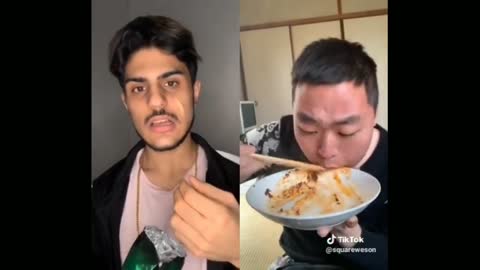 Funny Food Challenge On TikTok - India vs China