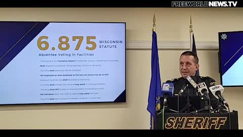 Racine County, WI, Sheriff Reveals Wisconsin Election Laws Were Shattered in 2020