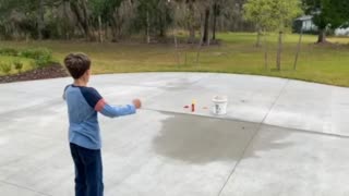 Balloon and Bottle Trick Shots