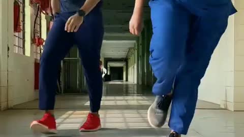 Rasputin - Dance in Scrubs by Kerala Medicos Naveen Razak and Janaki M Omkumar