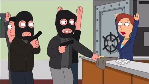 When perfectionists perform robbery (familyguy)