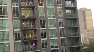 Apartment Buildings Applaud Essential Workers in Atlanta