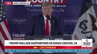 FULL SPEECH: Trump to speak at IA Commit to Caucus Rally in Sioux Center - 1/5/24