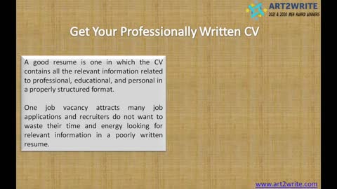 Resume Writing Services in USA: Get Calls for Your Dream Jobs - Art2write