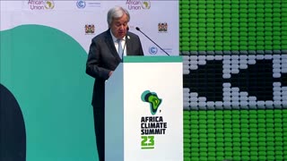UN's Guterres says world must end fossil fuels use