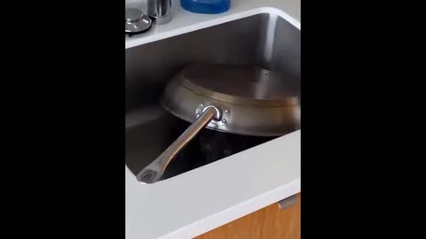 There's Something Underneath The Pot | Funny Cat
