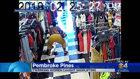 Twerking while shoplifting