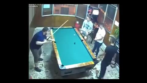 Lucky guy in pool