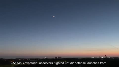 And in Yevpatoria, observers "lit up" air defense launches from residential buildings. Sign up