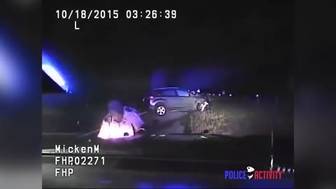 Dashcam Video Shows Florida Trooper Hit By Car