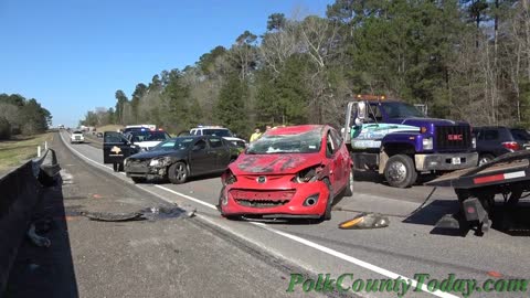 VEHICLES COLLIDE, 1 ROLLS, SODA TEXAS, 03/08/21...