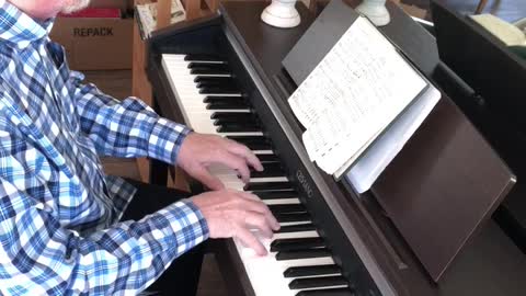 Hallelujah for the Cross — Kendall Straight on the piano