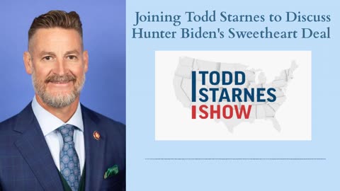 Joining Todd Starnes to Discuss Hunter Biden's Sweetheart Deal