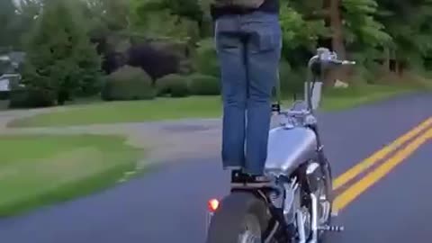 Indian Larry Motorcycle Stunt
